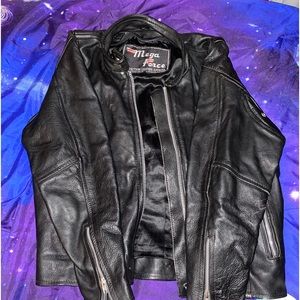 Real Leather, Leather jacket ! Never worn